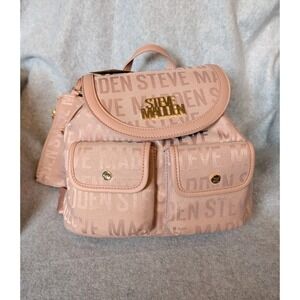 Steve madden mini backpack Purse‎ Pink msrp $98 Classic Steve Madden Draw String